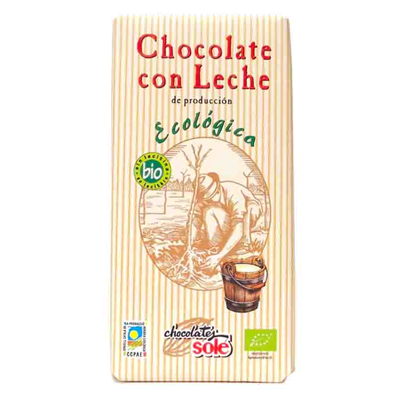 SOLE - CHOCOLATE CON LECHE 100g BIO
