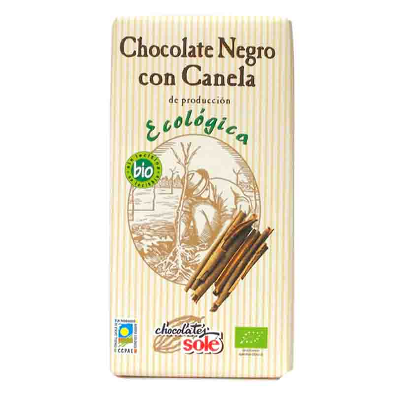 SOLE - CHOCOLATE NEGRO CON CANELA 100g BIO