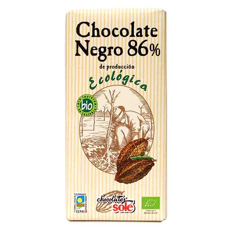 SOLE - CHOCOLATE NEGRO 86% 100g BIO