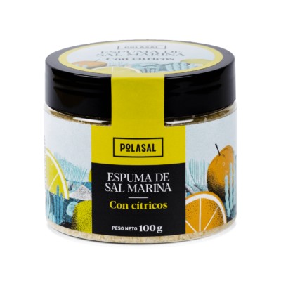 Espuma de Sal Marina Cítricos   Polasal 100 g | Aroma fresco de limón y naranja
