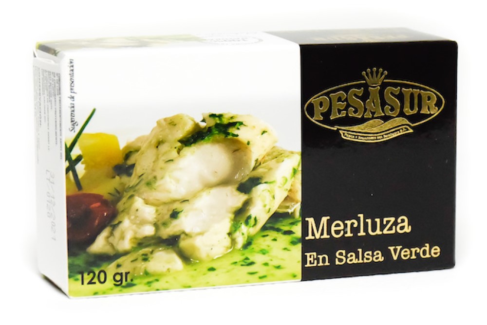 Merluza en salsa verde 120g Pesasur