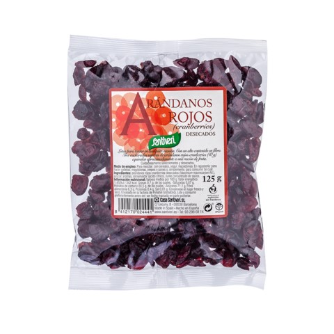 Arándanos rojos desecados 125g Santiveri