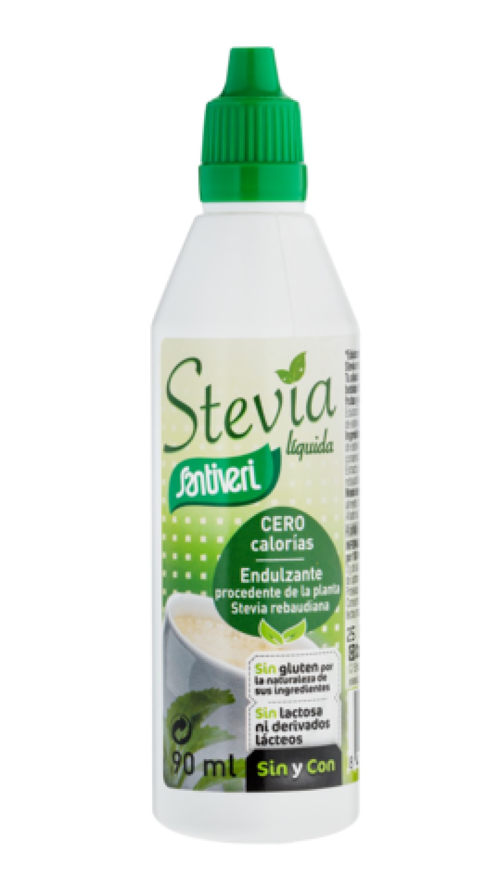 Stevia Líquida Santiveri 90 ml   Edulcorante Natural Sin Calorías | Sin Gluten ni Lactosa