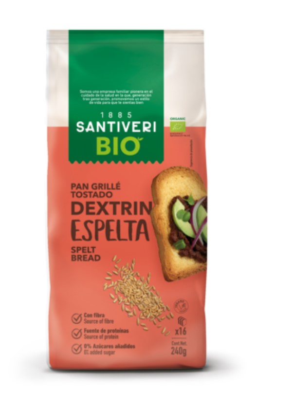 Pan Dextrin de espelta 240g Santiveri | ecológico
