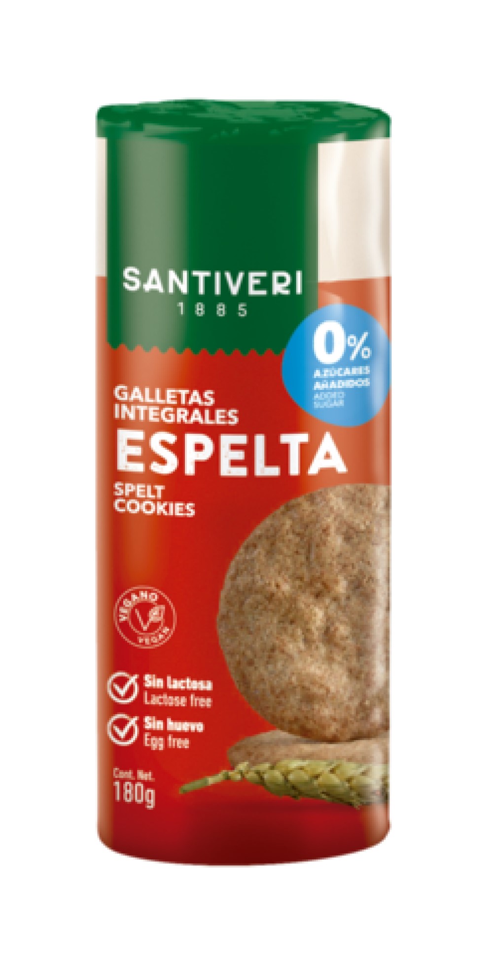 Galletas digestive 0% azúcares original 190g Santiveri [8412170021648]
