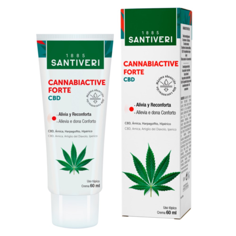Crema cannabiactive forte CBD 60ml Santiveri