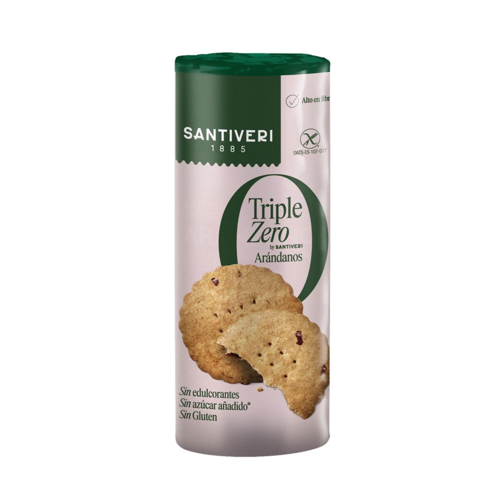 Galletas Triple Zero con Arándanos 205g   Santiveri | Sin Azúcar, Sin Gluten