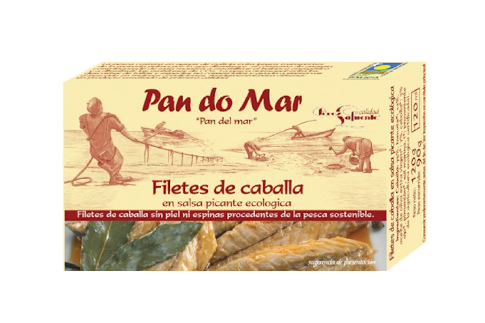 Filetes de caballa en salsa picante Pan do Mar 120g | ecológico