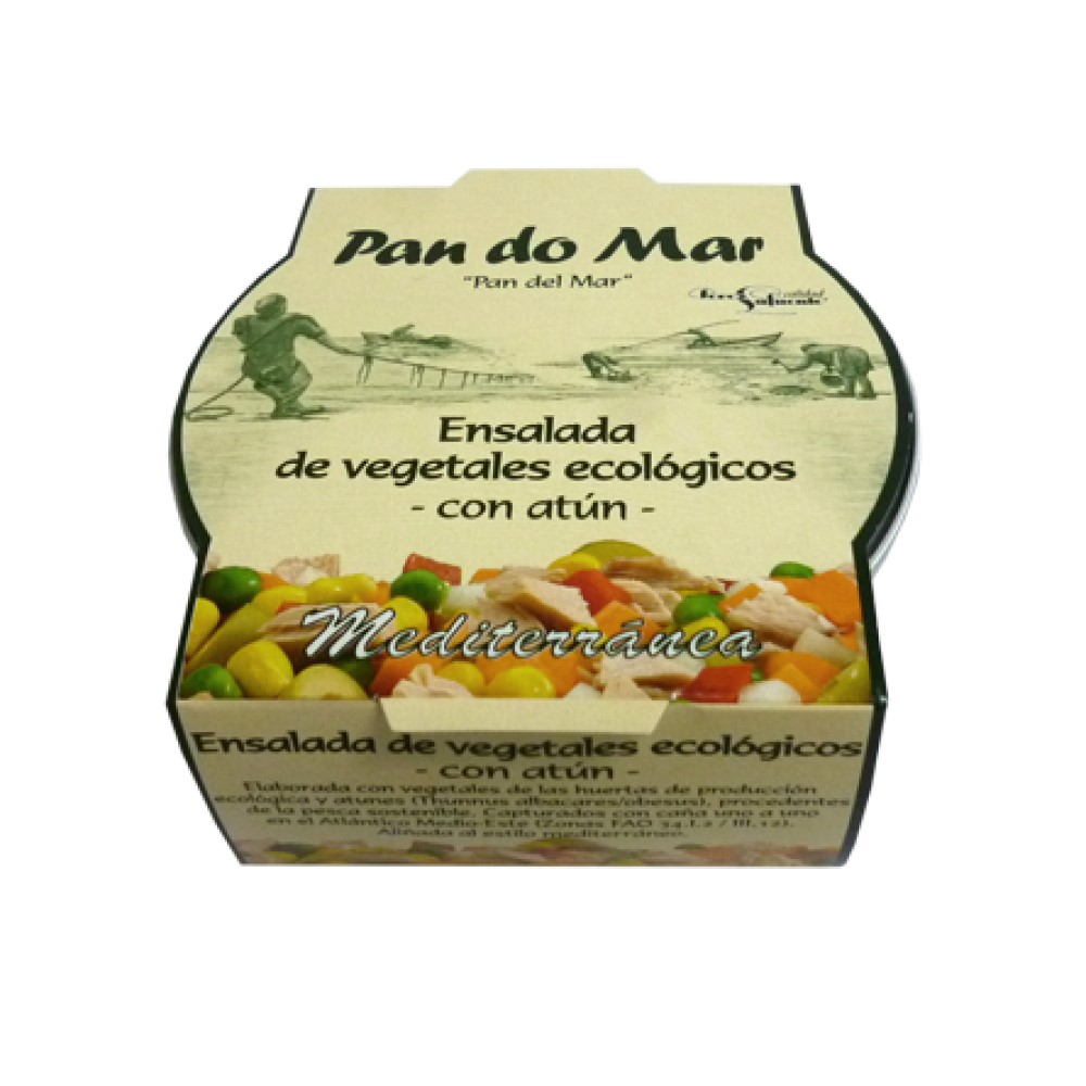 Ensalada de verduras con atún Pan do Mar 250g | Ecológico