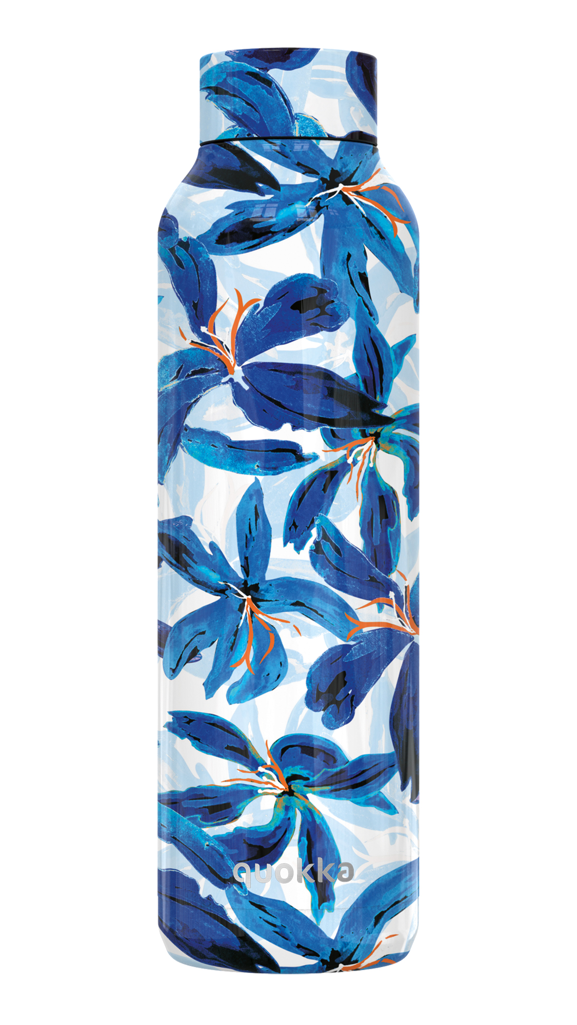 Botella termo de acero inox BLUE HIBISCUS 630ml Quokka