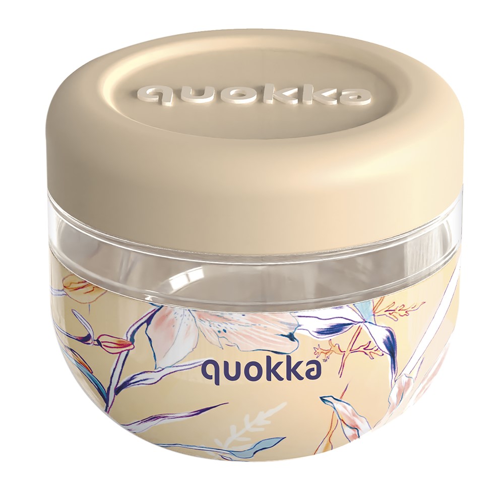 Recipiente MS Bubble Vintage Floral Quokka 500ml