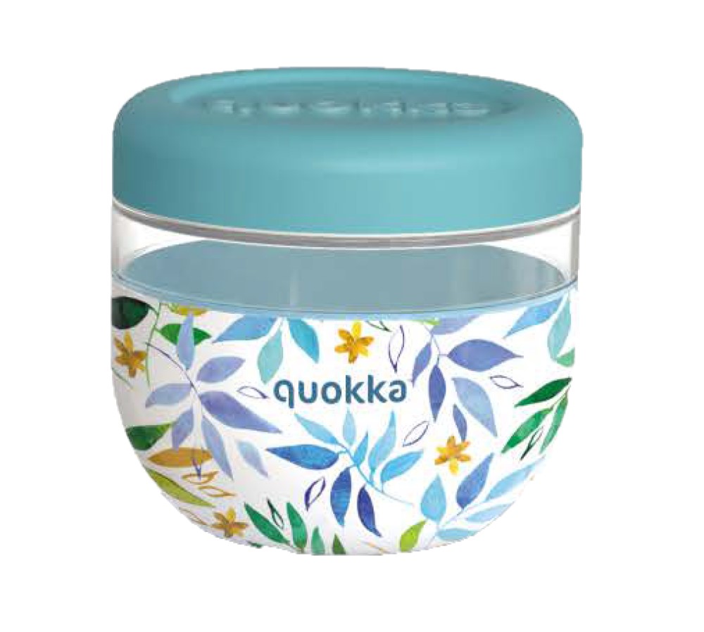Recipiente MS Bubble Watercolor Leaves Quokka 500ml