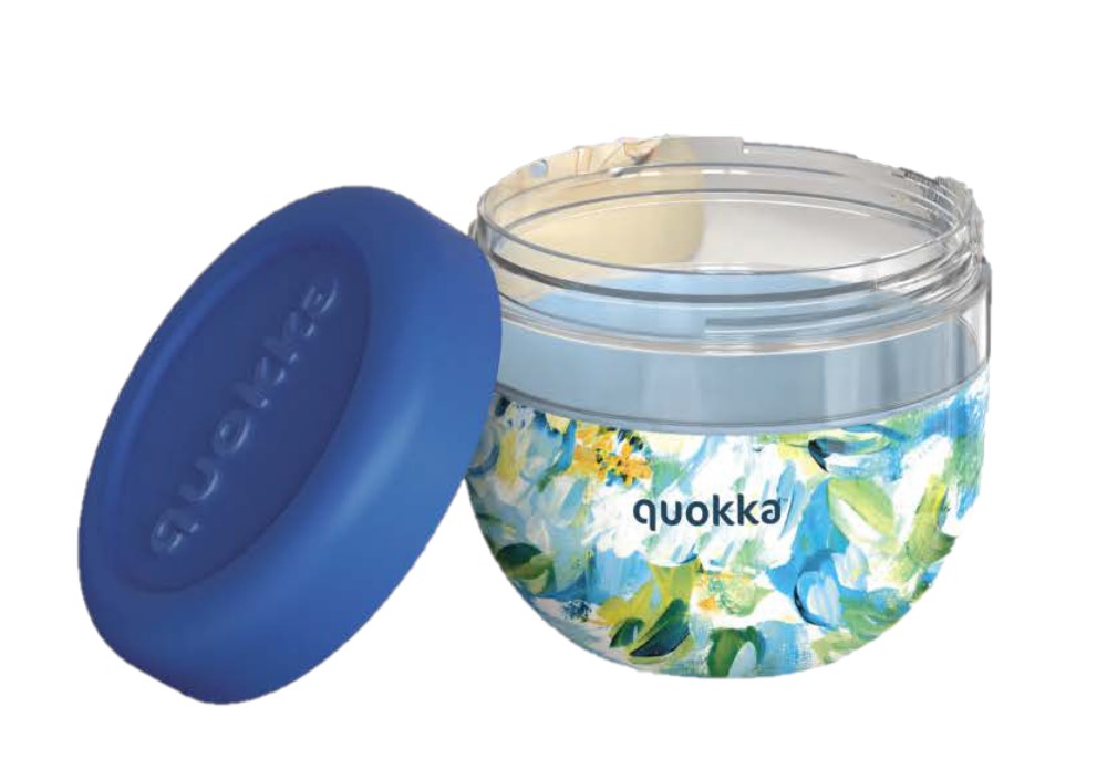 Recipiente MS Bubble Blue Peonies Quokka 770ml