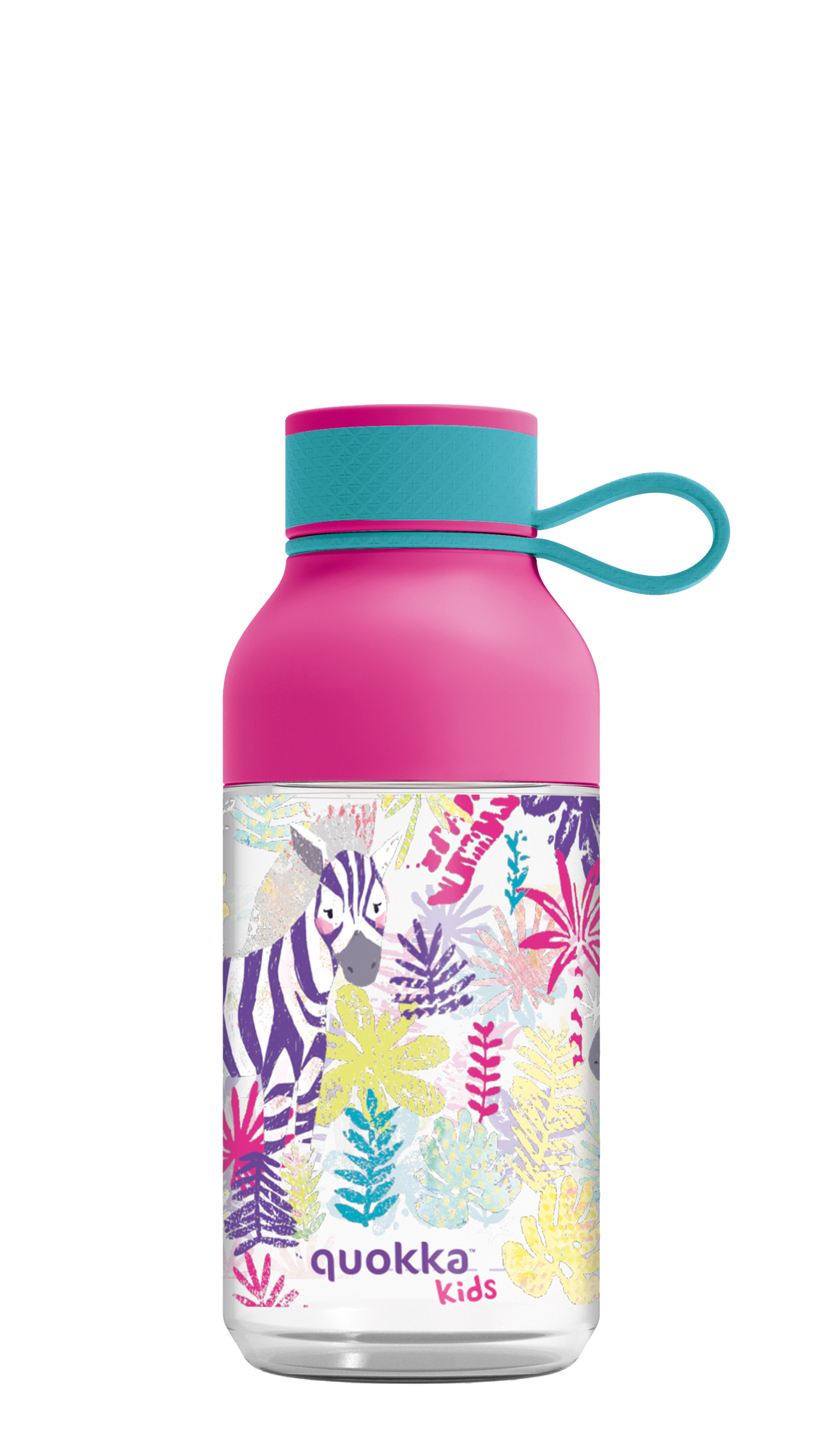 Botella kids ecozen ice con colgador zebras 430ml Quokka