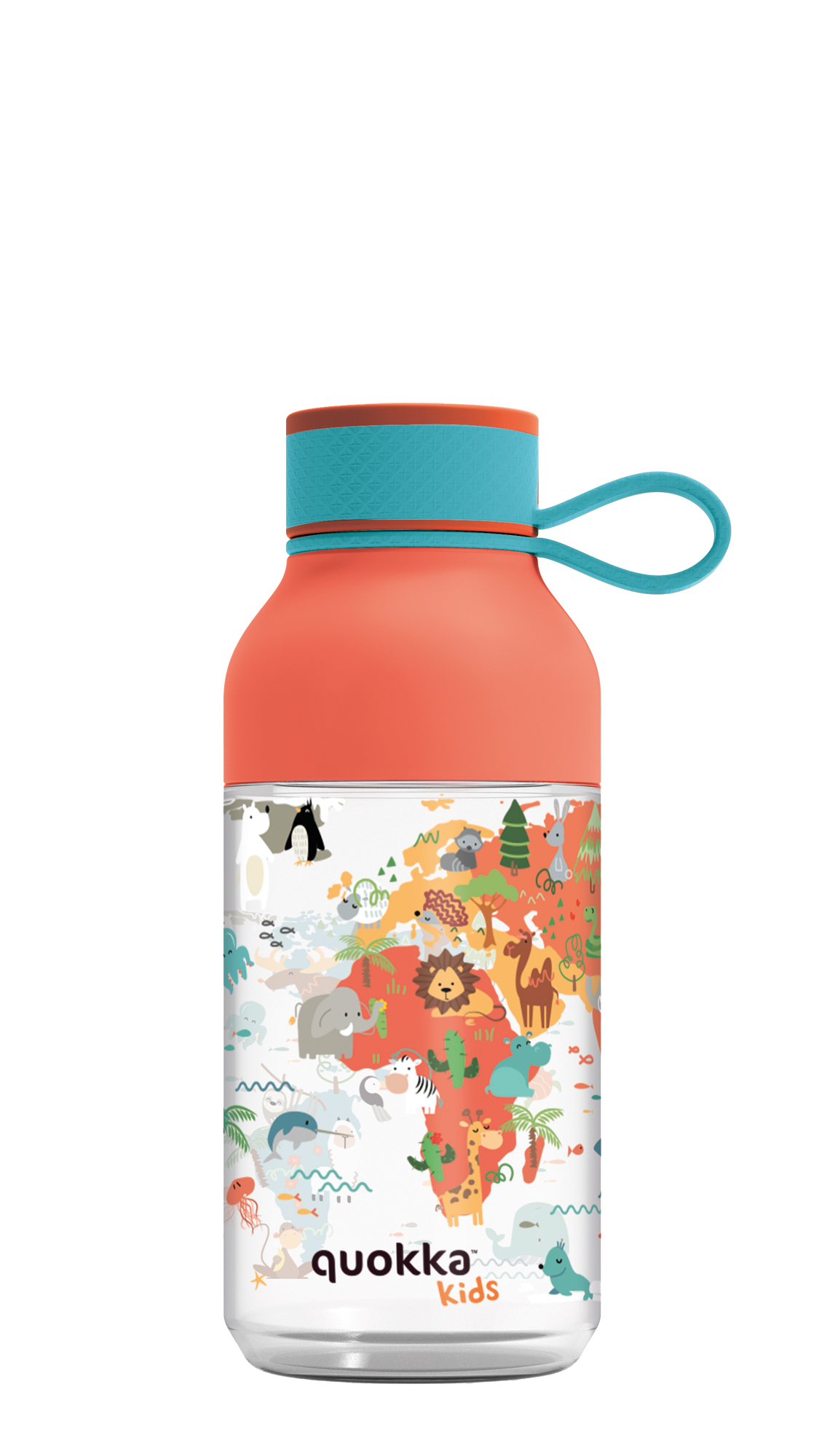 Botella kids ecozen ice con colgador map of life 430ml Quokka