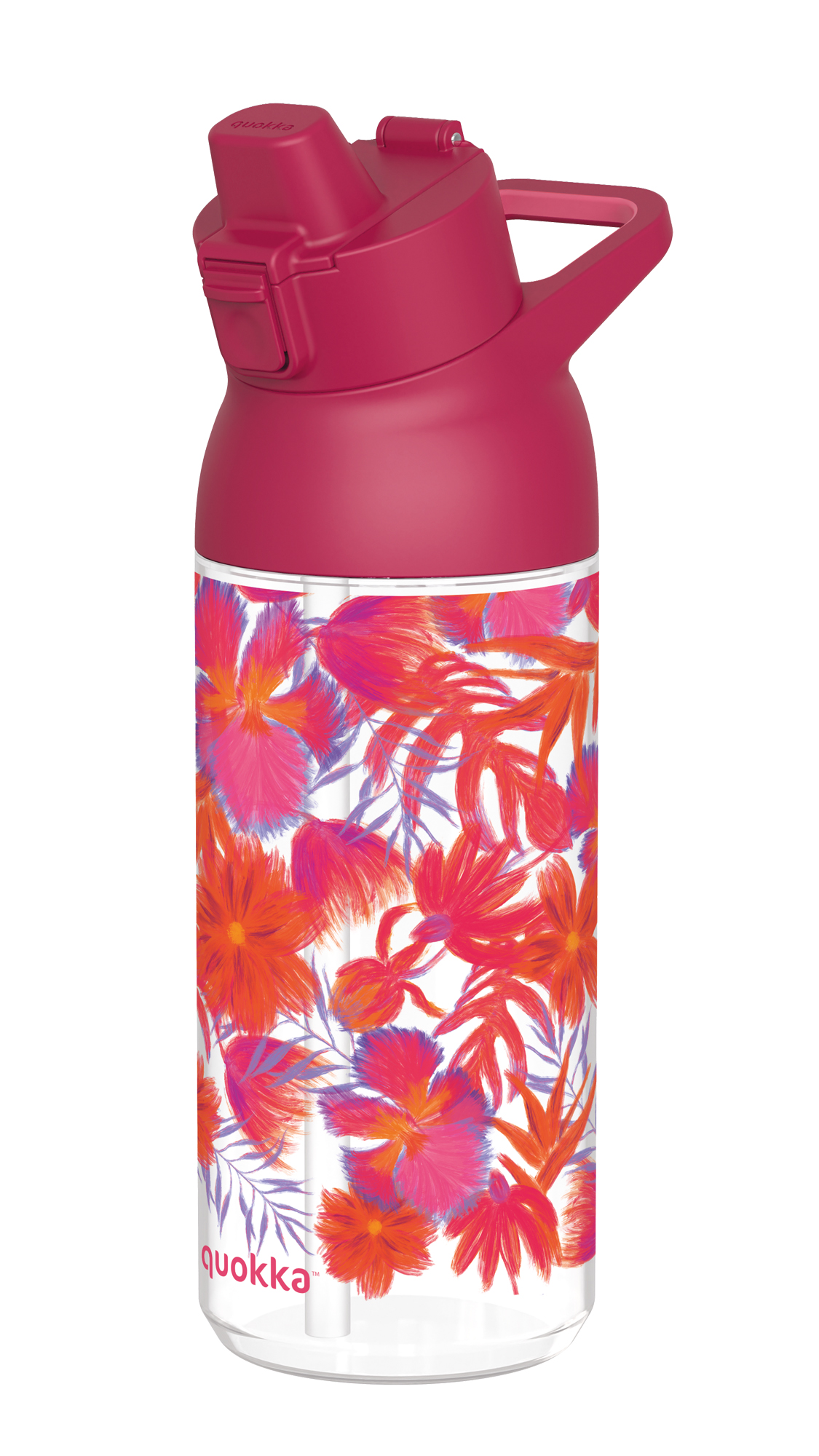 Botella ecozen swift red flowers 785ml Quokka