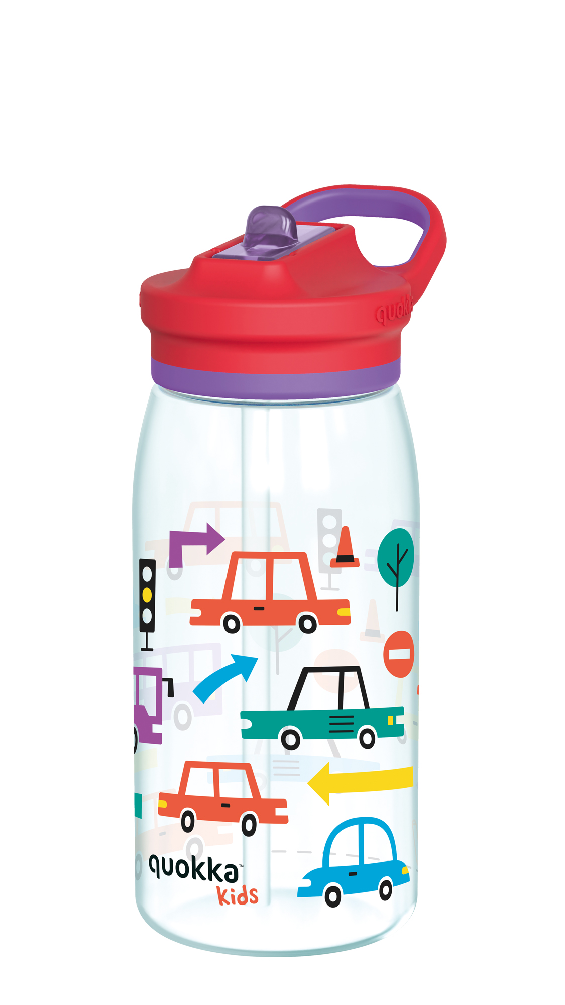 Botella kids ecozen con sipper glw cars 580ml Quokka