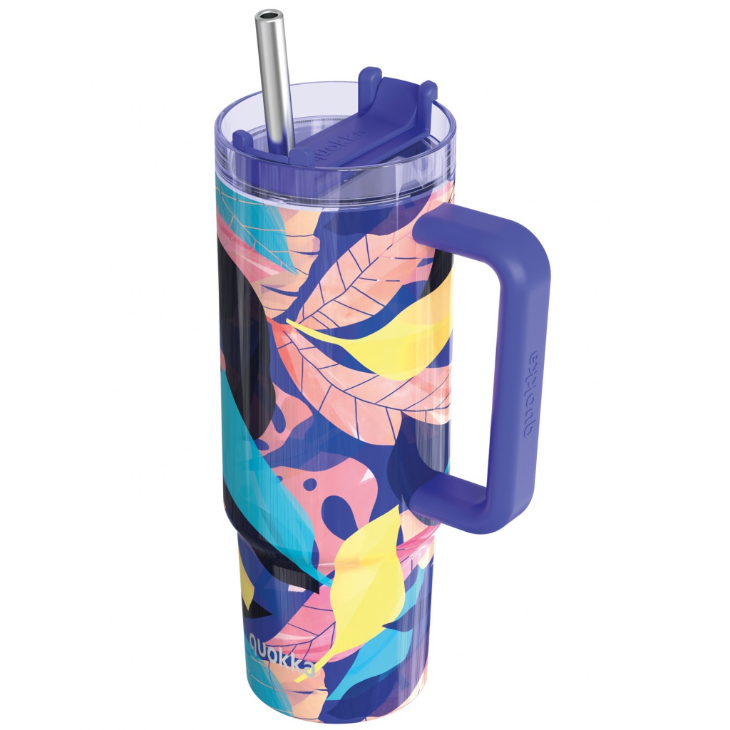Taza termo acero inox drop safe midnight forest 880ml Quokka