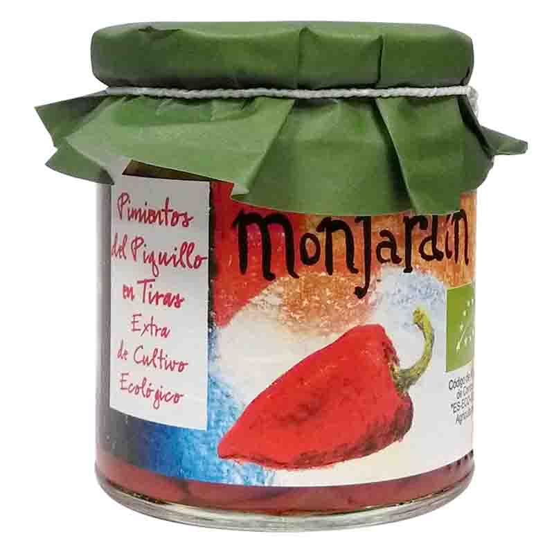 Pimientos del piquillo extra en tiras Monjardin 220g | Ecológico