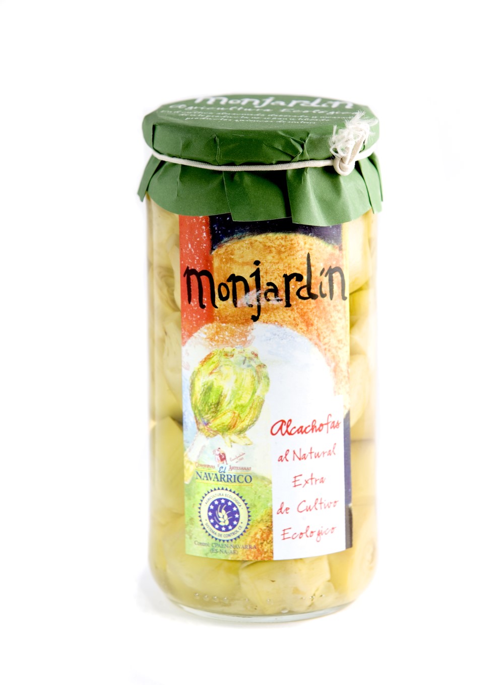 Alcachofas extra al natural Monjardin 660g | Ecológico