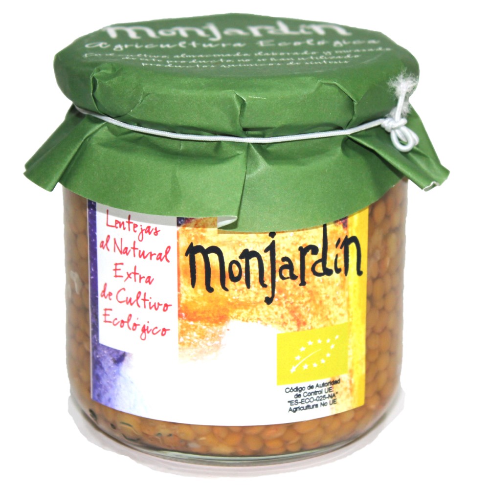 MONJARDIN - LENTEJAS COCIDAS AL NATURAL 350ml BIO