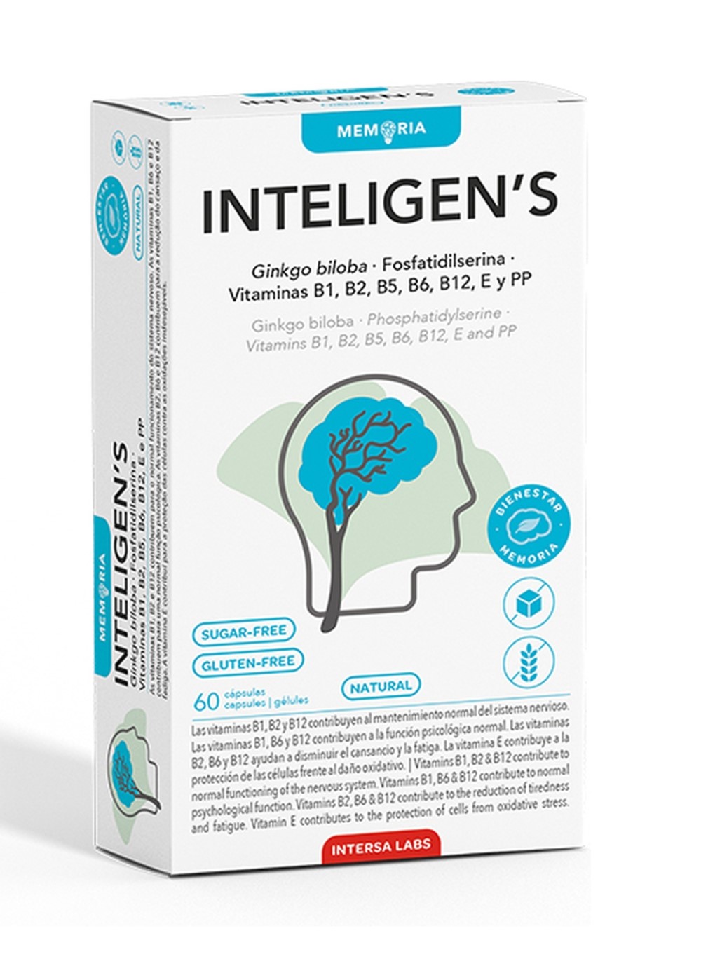Inteligen's 60 cápsulas Intersa Labs