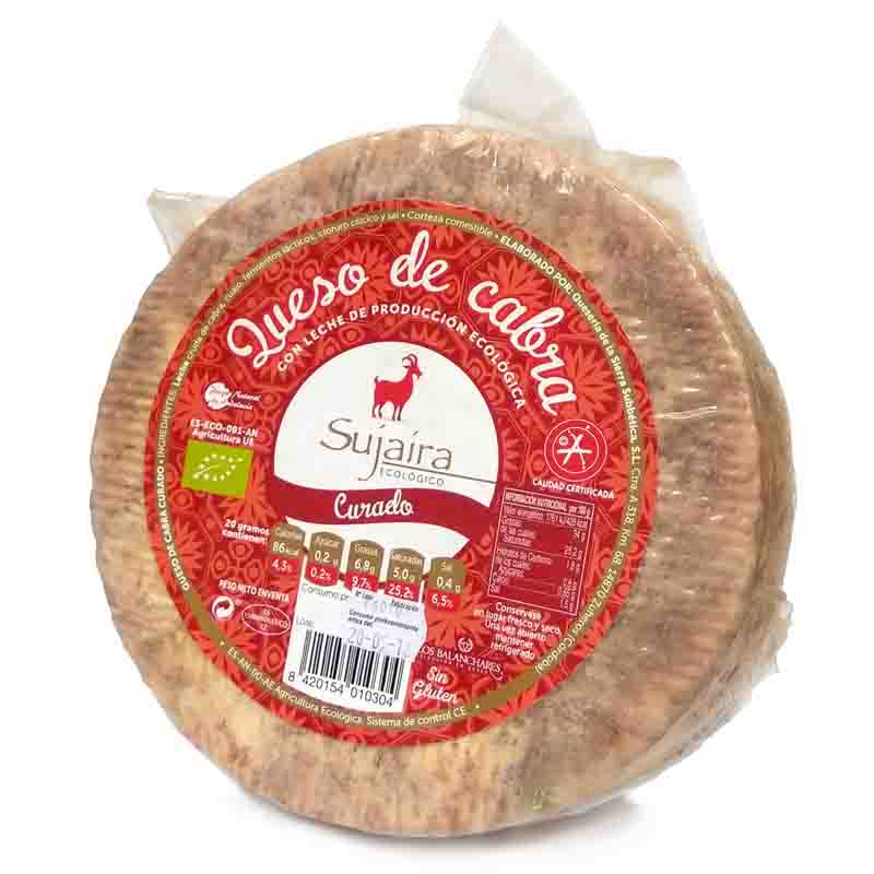 Queso de cabra curado Sujaira pieza 2,5Kg | Ecológico