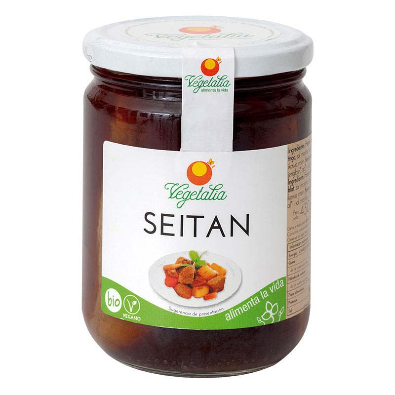 Seitán bote de vidrio 250g BIO Vegetalia