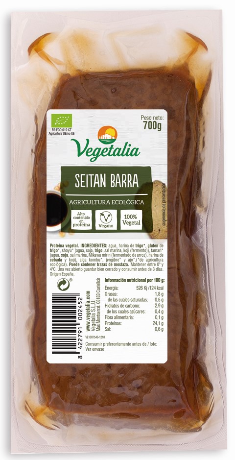 VEGETALIA - SEITAN FRESCO GRANEL 700g BIO