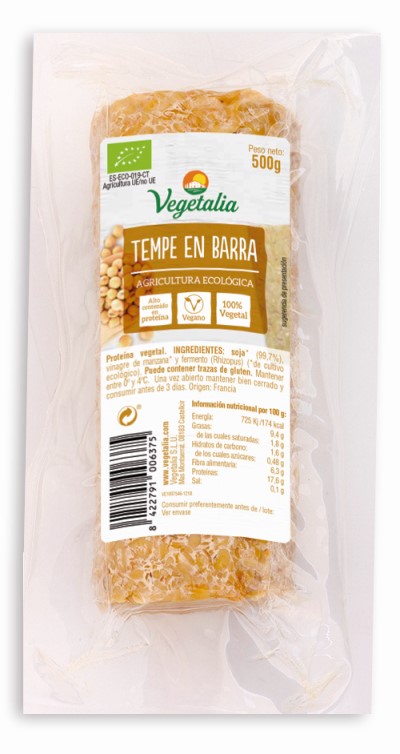Tempeh fresco granel 500g BIO Vegetalia