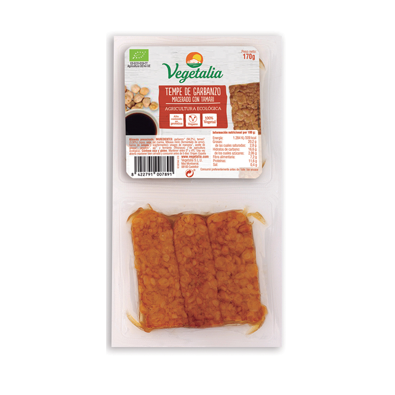 VEGETALIA - TEMPEH GARBANZOS MACERADO 170g BIO