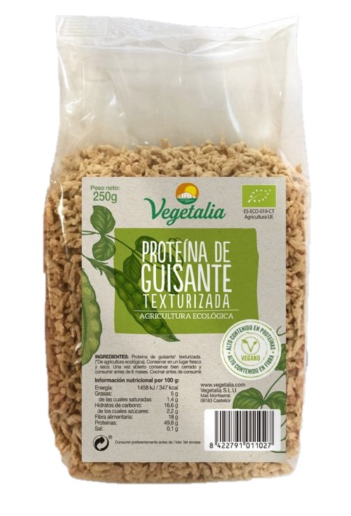 VEGETALIA - PROTEINA DE GUISANTE TEXTURIZADA 250g BIO