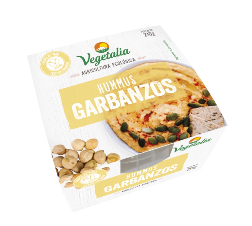 Hummus garbanzos 220g Vegetalia | ecológico