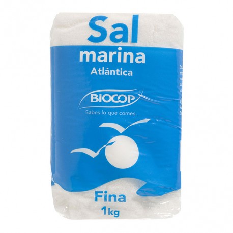 Sal marina atlántica fina Biocop 1Kg
