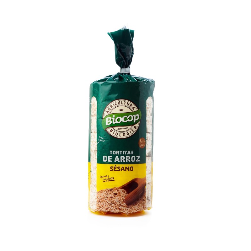Tortitas de arroz con sésamo 200g ecológicas Biocop