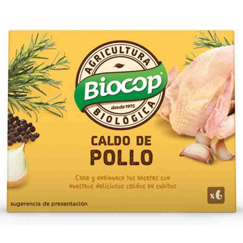 BIOCOP - CALDO POLLO CUBITOS 6x11g BIO