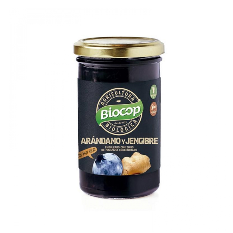 Compota de arándanos y jengibre Biocop 265g | ecológico