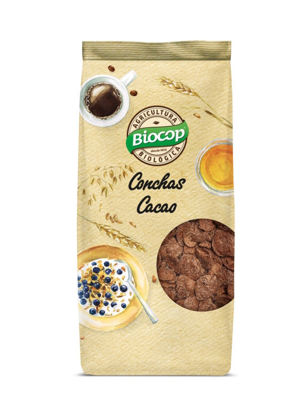 Conchas de cereales con cacao Biocop 250g | Biocop