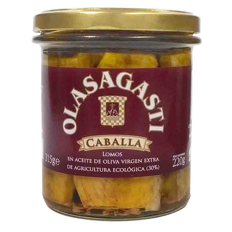 Caballa lomos en aceite de oliva virgen extra 315g BIO Olasagasti