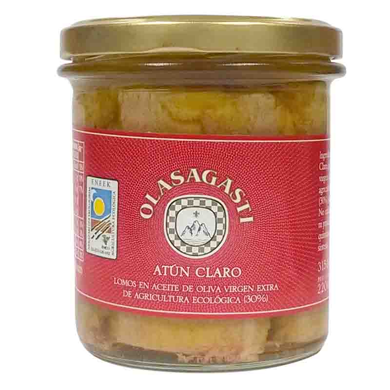 Atún claro lomos en aceite de oliva virgen extra 310g BIO Olasagasti