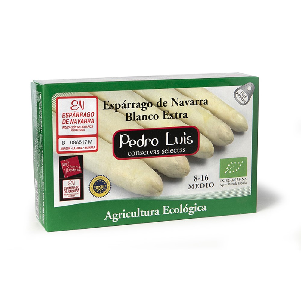 Espárrago de Navarra Pedro Luis blanco extra 8/16F 250g | ecológico