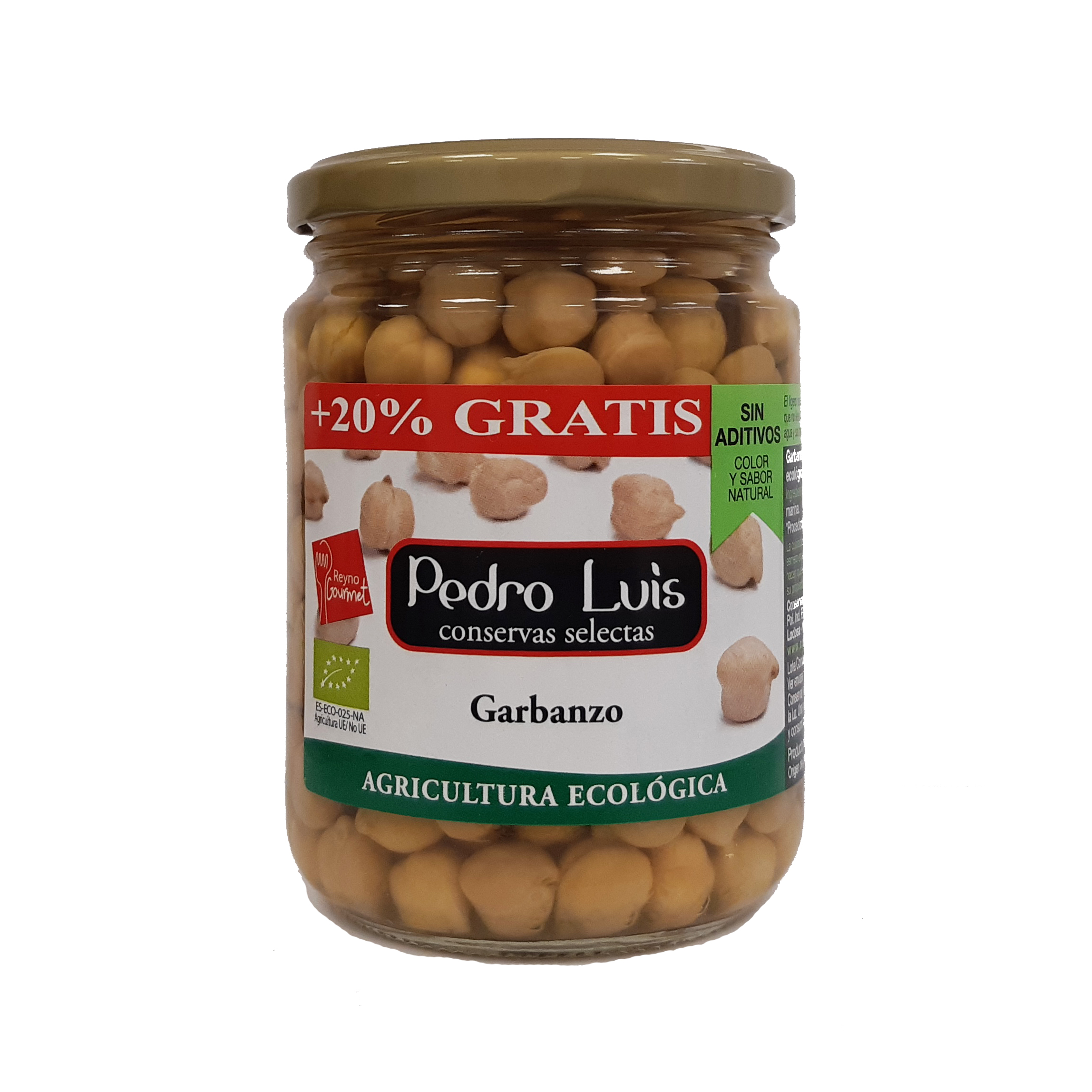 Garbanzo cocido +20% GRATIS 415g BIO Pedro Luis