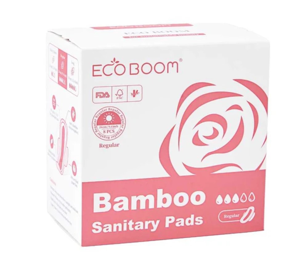 Compresas de bambú de día regular Eco Boom