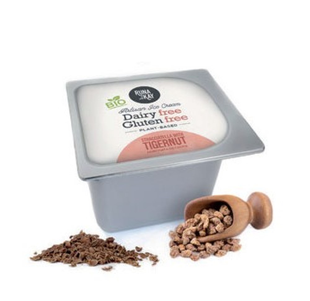 Helado de straciatella de chufa granel 2500 ml ecológico Runakay