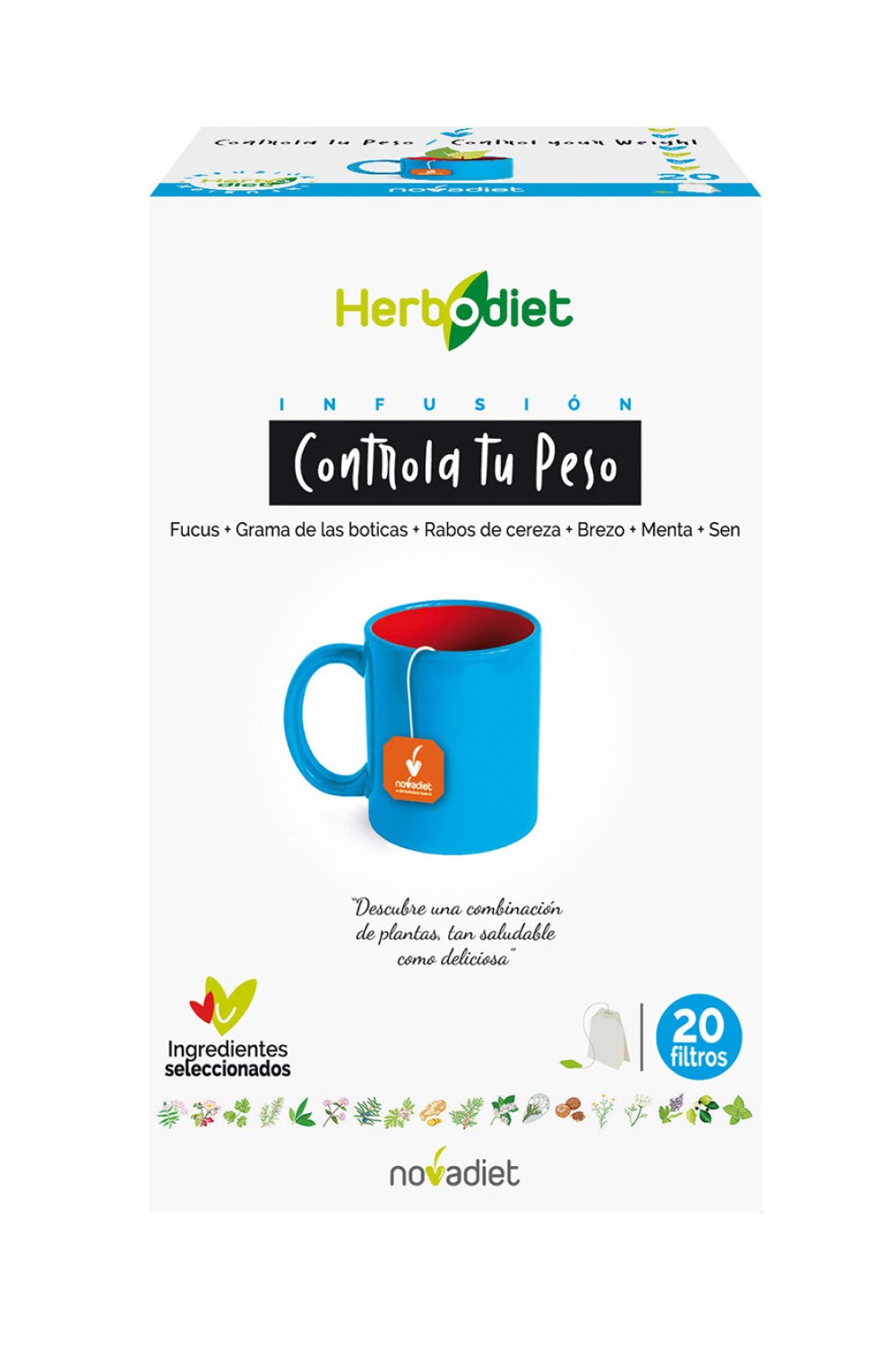 Herbodiet controla tu peso 20 filtros Novadiet
