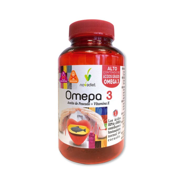 Omepa3 Novadiet 90 cápsulas de aceite de pescado y Vitamina E