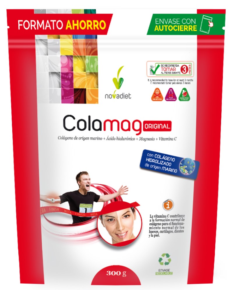 Colamag Original   Novadiet | Colágeno Marino + Magnesio + Ácido Hialurónico   300 g