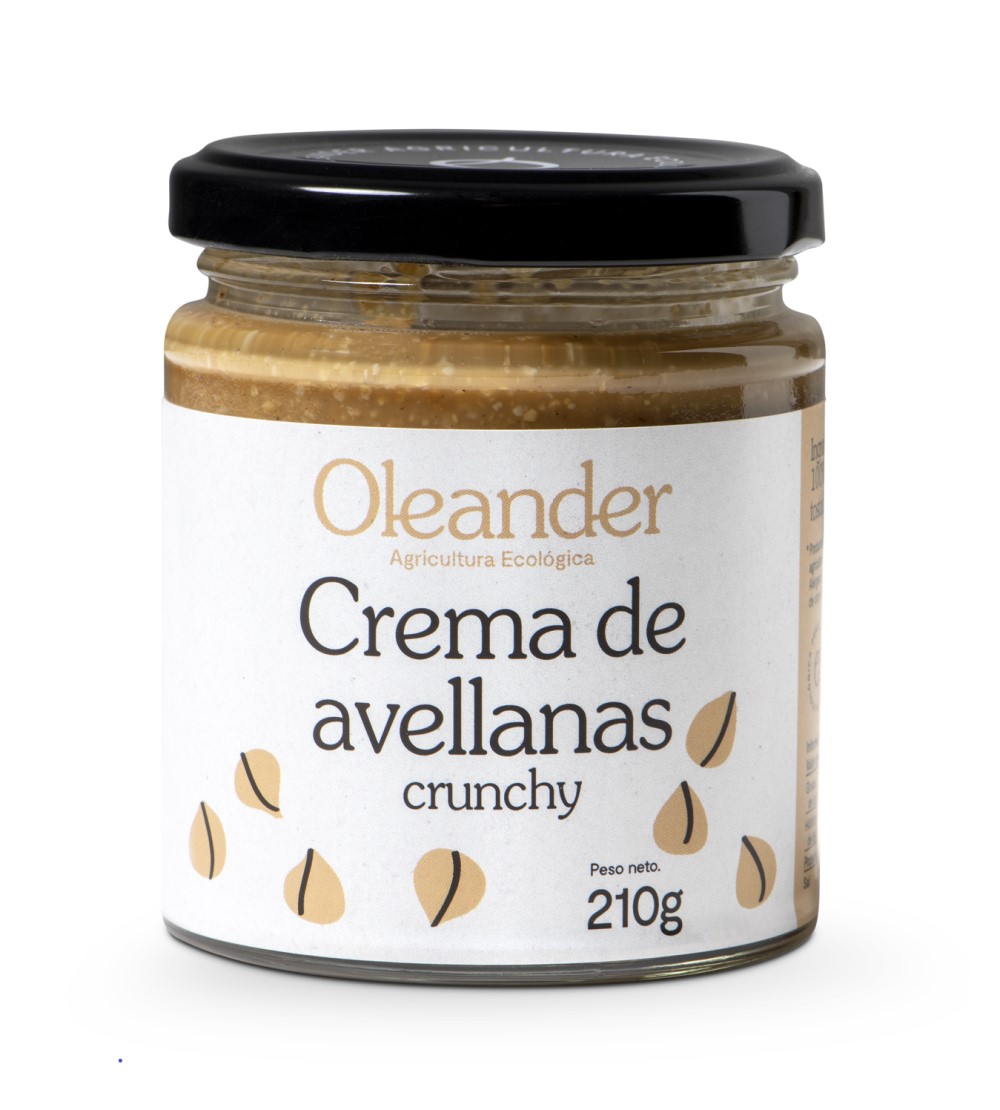 Crema de avellanas crunchy Oleander 210g | ecológica