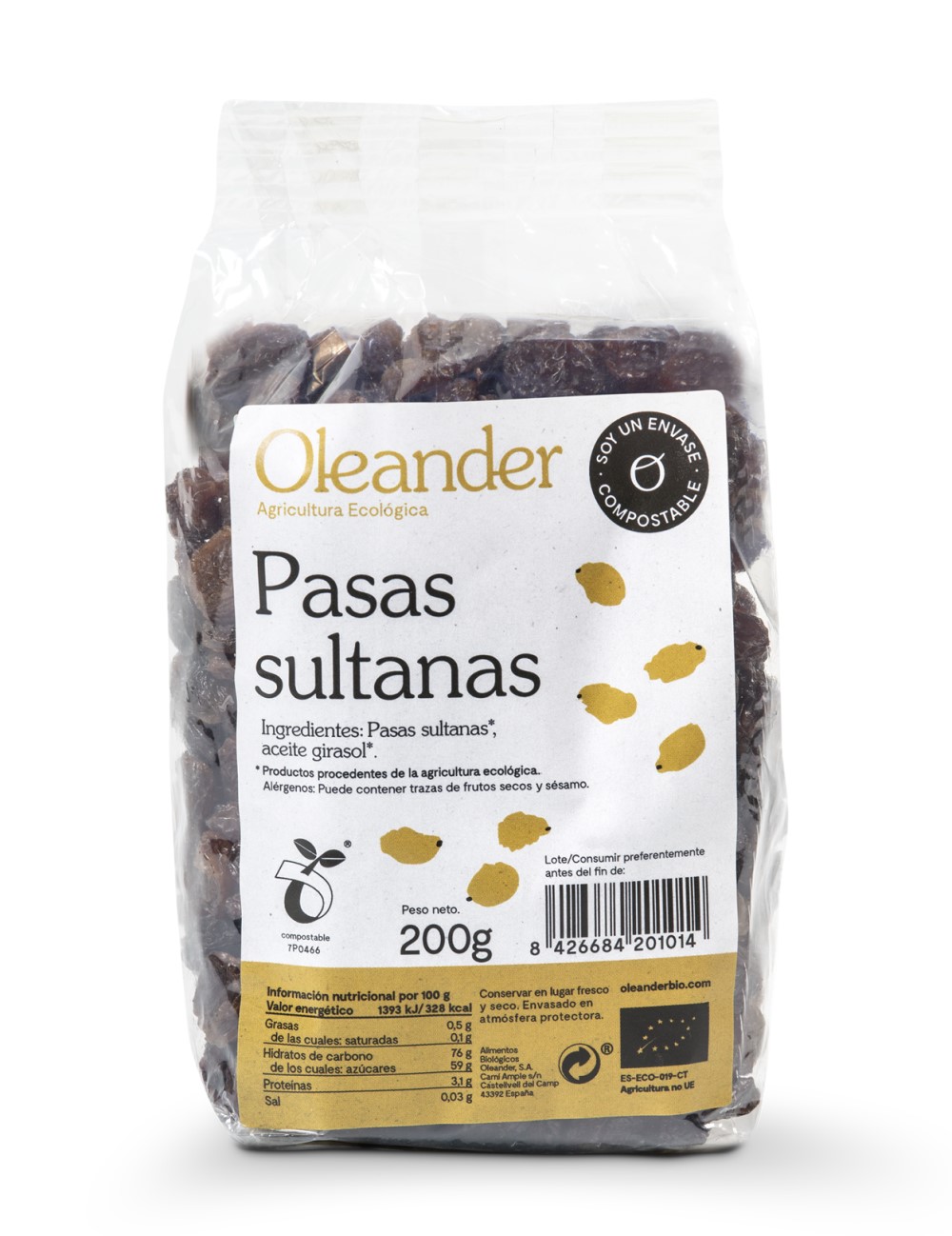 Pasas sultanas Oleander 200g | ecológico