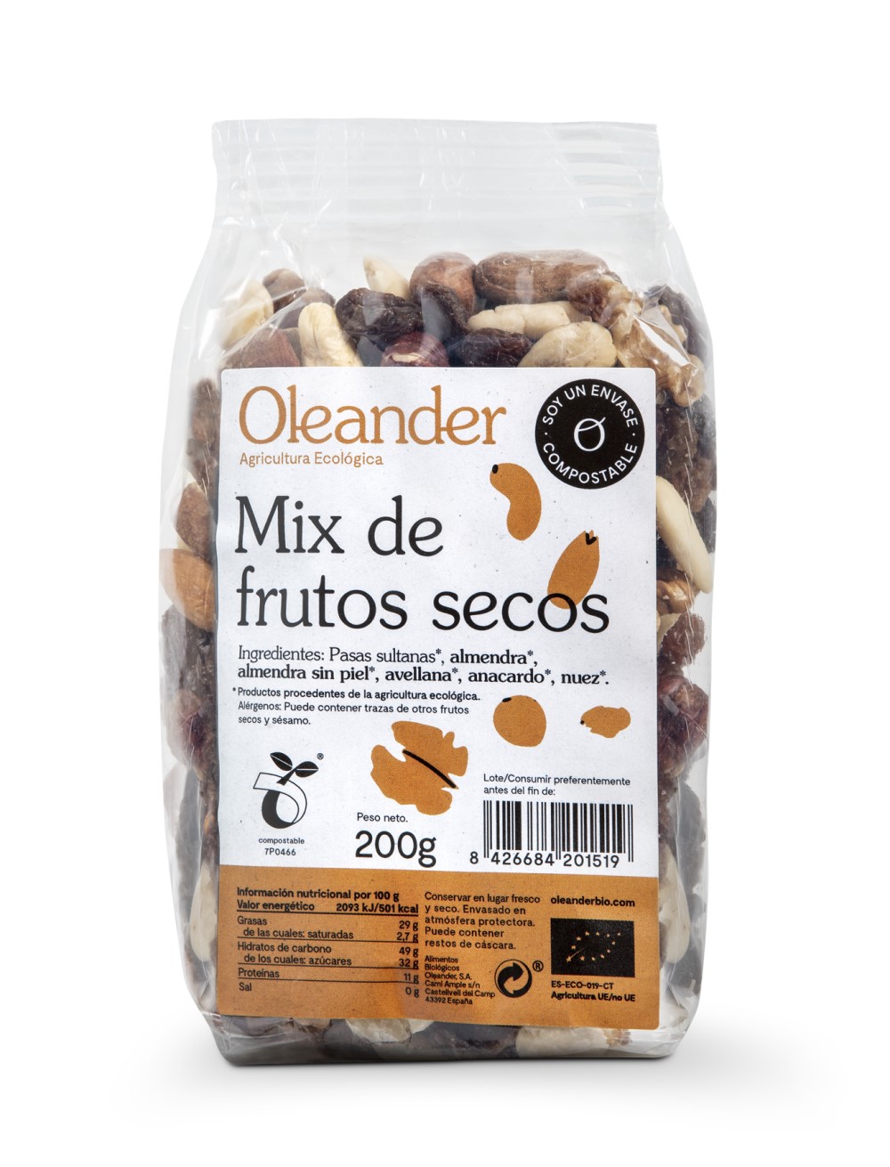 Mix de frutos secos Oleander 200g | ecológico